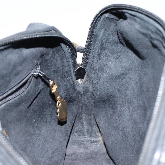 GUCCI Interlocking Shoulder Bag Leather Black Gold 007 58 0093 Auth ep11276 - Picture 12 of 16